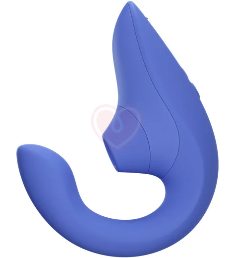 Вибратор для зоны G c бесконтактной стимуляцией клитора Womanizer Blend голубой фото 4