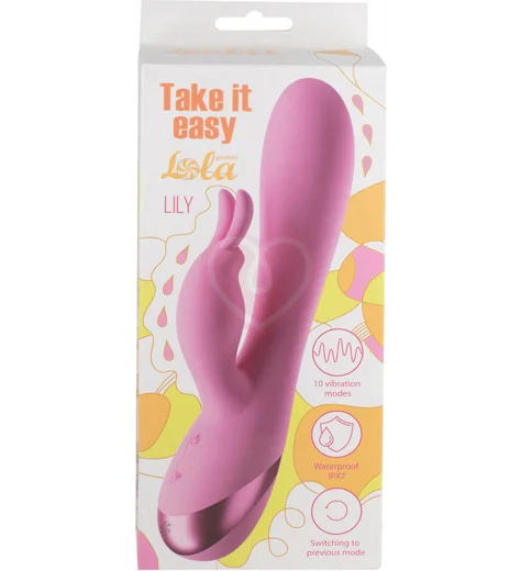 Вибратор-кролик Take it Easy Lily розовый фото 2