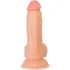Реалистичный фаллоимитатор на присоске с мошонкой RealStick Nude Rolo телесный фото 9