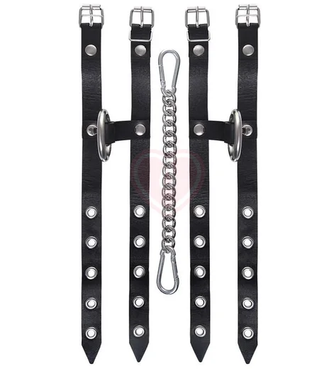 Кожаные оковы из двух ремешков Crazy Handmade фото 3