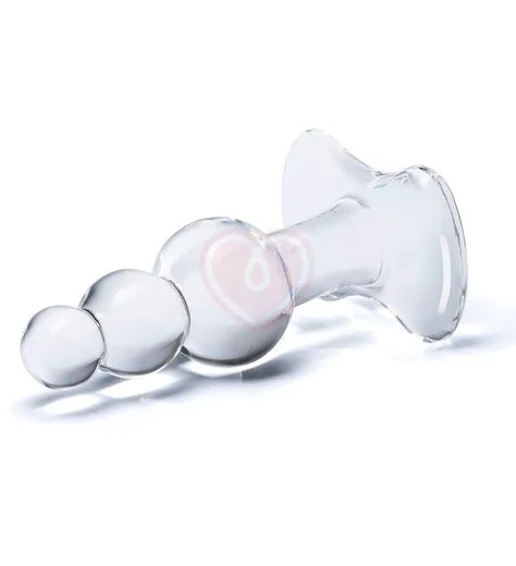 Стеклянная ёлочка Glas Beaded прозрачная фото 3