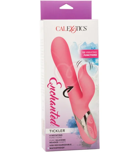 Вибратор-кролик с ротацией Enchanted Tickler розовый фото 6