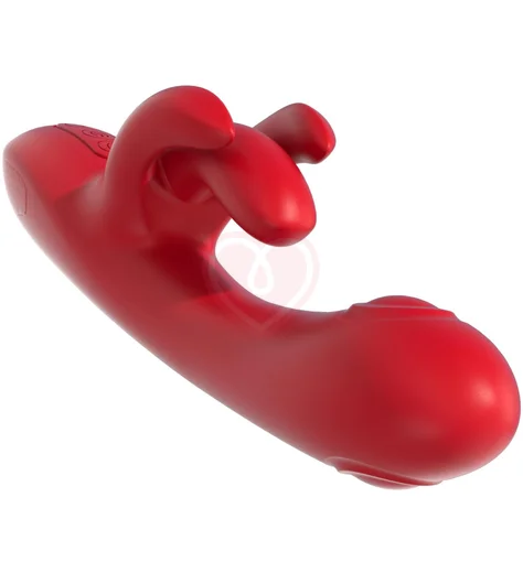 Вибратор-кролик Amovibe Trio Bliss красный фото 4