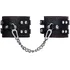 Оковы на ноги с двумя ремнями и красной строчкой Pecado BDSM черные фото 2