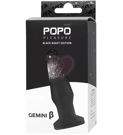 Анальная пробка Toyfa Popo Pleasure Gemini β чёрная фото 5