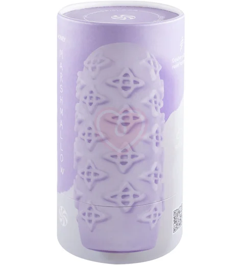 Мастурбатор с двухсторонним рельефом Marshmallow Maxi Honey фиолетовый фото 4