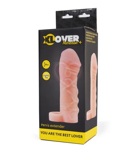 Насадка удлиняющая с кольцом ToyFa Xlover 16 см фото 2