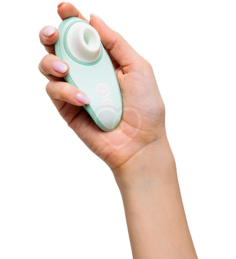 Вакуумный клиторальный стимулятор Womanizer Liberty 2 серо-зеленый фото 4