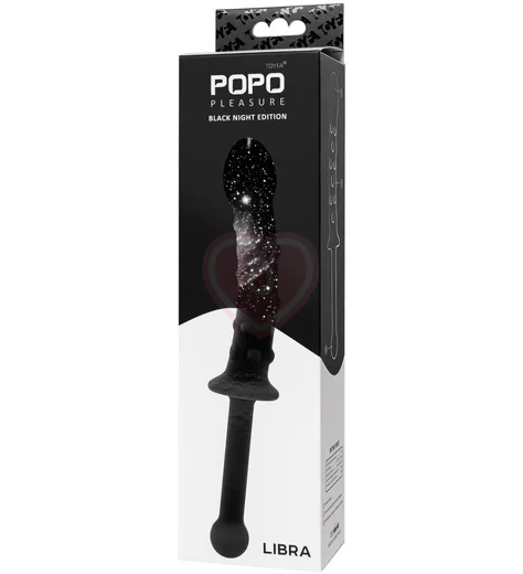 Двусторонний фаллоимитатор Popo Pleasure by Toyfa чёрный фото 6
