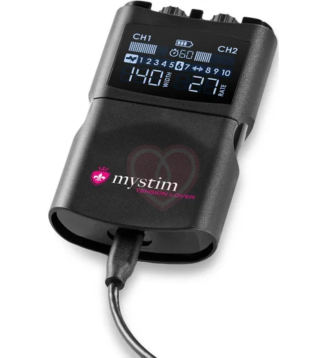 Электростимулятор Mystim Tension Lover 2 с цифровым управлением чёрный фото 5