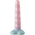 Ребристый фаллоимитатор на присоске в форме сердца Flow Unicorn разноцветный фото 2