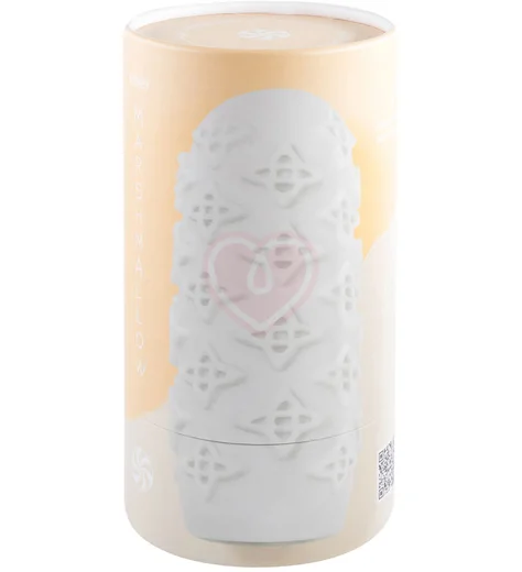 Мастурбатор с двухсторонним рельефом Marshmallow Maxi Honey белый фото 5