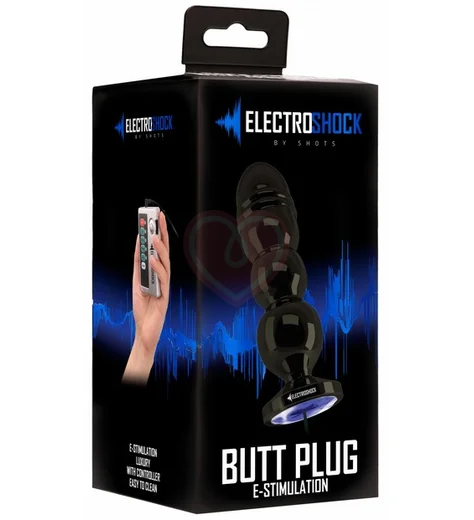 Анальная пробка с электростимуляцией Shots Bold Butt Plug фото 3