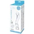 Изогнутый стеклянный стимулятор Textured G-Spot Glass Dildo прозрачный фото 4
