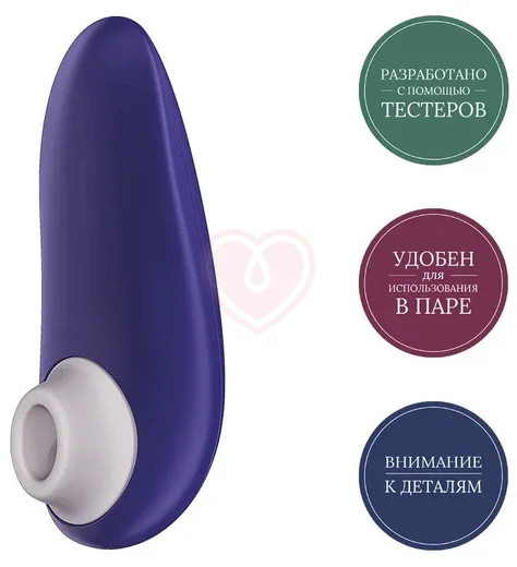Вакуумный клиторальный стимулятор Womanizer Starlet 3 индиго фото 5