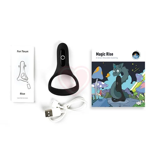 Двойное виброкольцо Magic Motion Rise чёрное фото 3