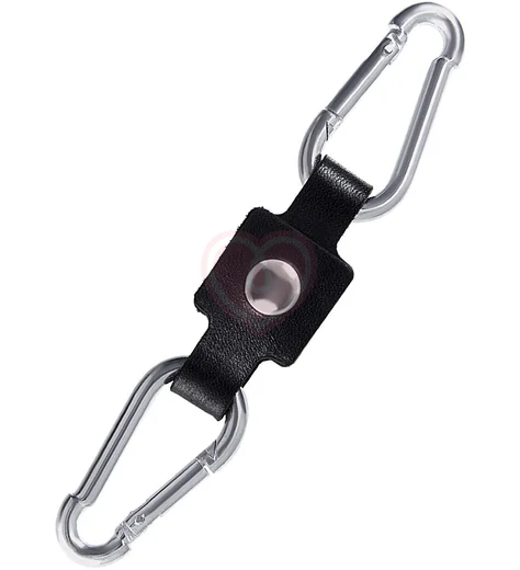 Двухслойные наручники Pecado BDSM с карабинами черные фото 5