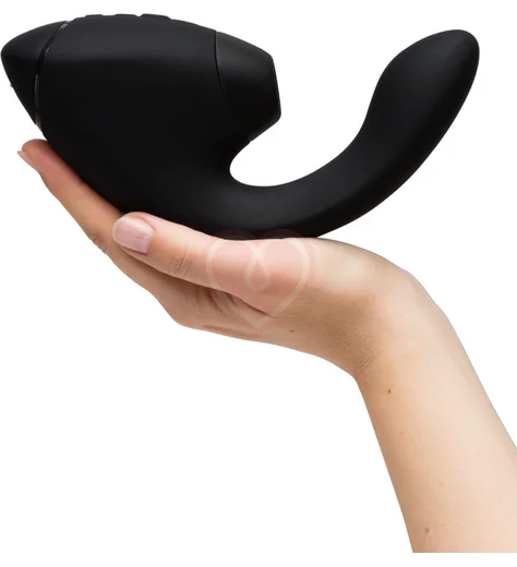 Вибратор с вакуумно-волновой стимуляцией клитора Womanizer Next Duo чёрный фото 6