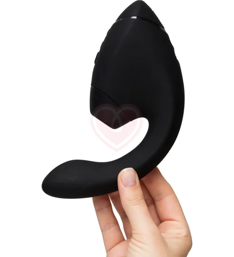 Вибратор с вакуумно-волновой стимуляцией клитора Womanizer Next Duo чёрный фото 7