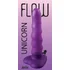 Ребристый фаллоимитатор на присоске в форме сердца Flow Unicorn фиолетовый фото 6