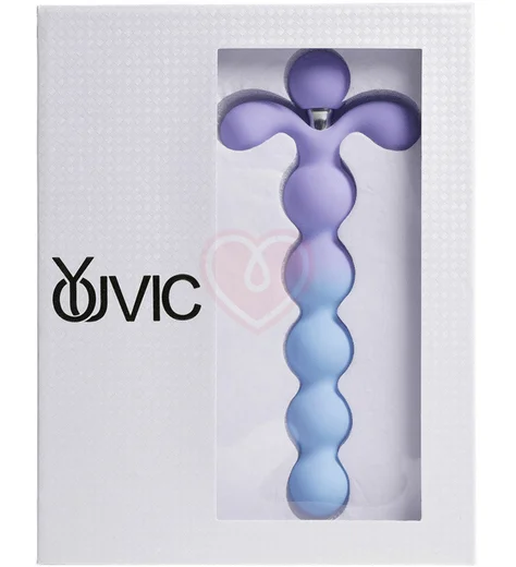 Анальная виброёлочка Youivic голубая фото 5
