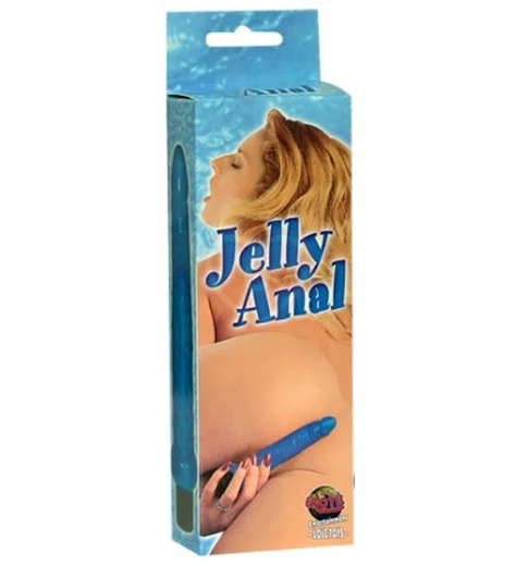 Вибратор анальный Jelly Anal синий фото 2