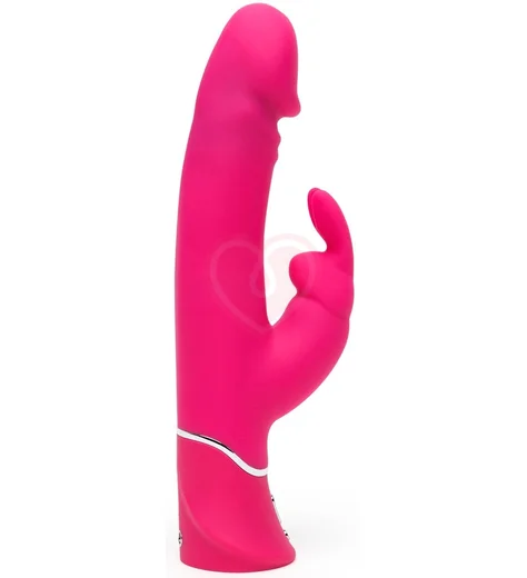 Вибратор с клиторальным стимулятором Happy Rabbit Realistic Dual Density розовый фото 3