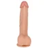 Реалистичный фаллоимитатор Real с мошонкой на присоске 17 см с поясом для страпона фото 2