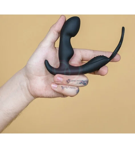 Массажер простаты с пультом ДУ с эрекционным кольцами Taurus Infinite Men чёрный фото 3