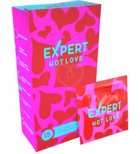 Презервативы с разогревающим эффектом Expert Hot Love 15 шт фото 2