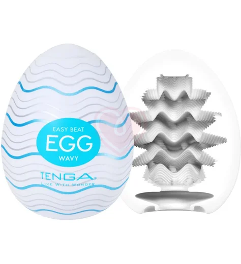 Мастурбатор яйцо Tenga Egg Wavy New фото 4
