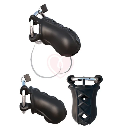 Замок верности Extreme Silicone Cock Blocker чёрный фото 2