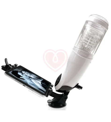 Автоматический мастурбатор-вагина с держателем Mega-Bator Pussy белый фото 8