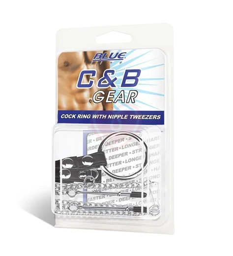 Кольцо на член с зажимами для сосков Cock Ring with Nipple Tweezers фото 2