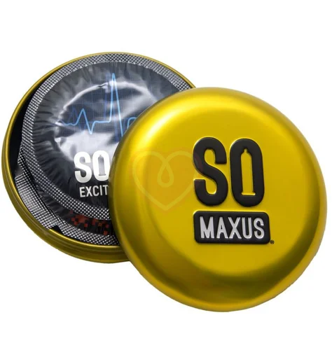 Презервативы с точками и рёбрами Maxus Special 3 шт с кейсом фото 3