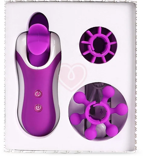 Стимулятор для клитора Clitella с насадками фиолетовый фото 2