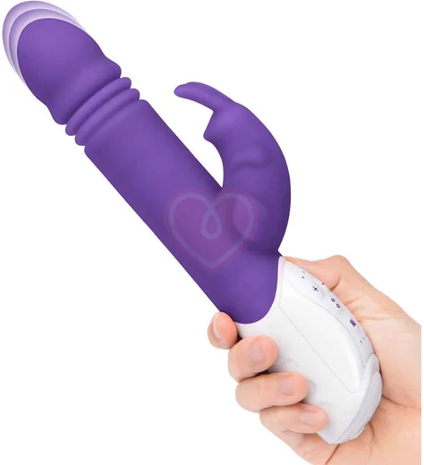 Вибратор-кролик с пульсацией G-Spot Thrusting Rabbit фиолетовый фото 7