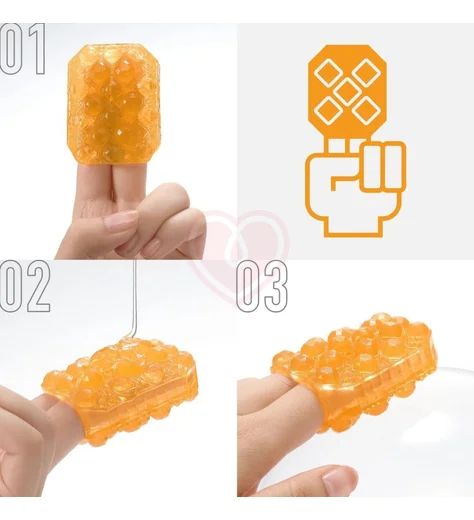 Мини мастурбатор Tenga Uni Topaz жёлтый фото 5