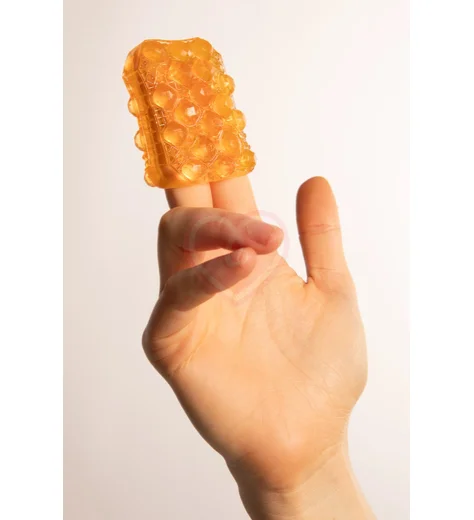 Мини мастурбатор Tenga Uni Topaz жёлтый фото 6