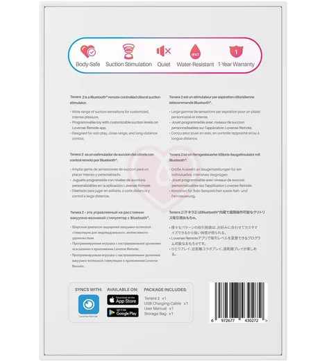 Вакуумно-волновой стимулятор клитора Lovense Tenera 2 PulseSense розовый фото 3