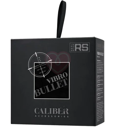 Вибропуля RealStick Caliber чёрная фото 7