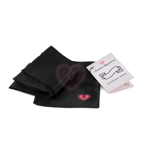 Атласная лента для связывания чёрная фото 8