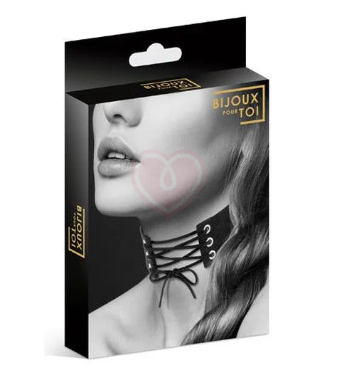 Чокер со шнуровкой Bijoux Pour Toi чёрный фото 3