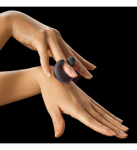 Виброкольцо с уточкой YESforLOV Finger чёрное фото 2