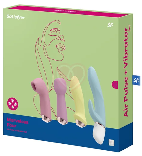 Набор Satisfyer Marvelous Four с 4 насадками для разной стимуляции фото 7