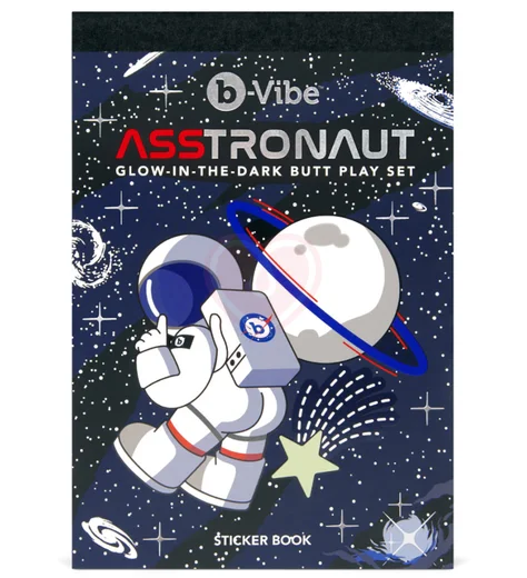 Набор для анальной стимуляции светящийся в темноте b-Vibe Asstronaut Glow In The Dark Set фото 8