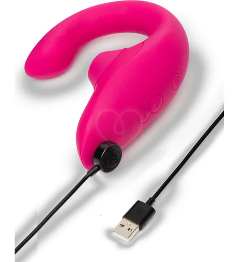 Вибратор для зоны G c бесконтактной стимуляцией клитора Womanizer Blend малиновый фото 7