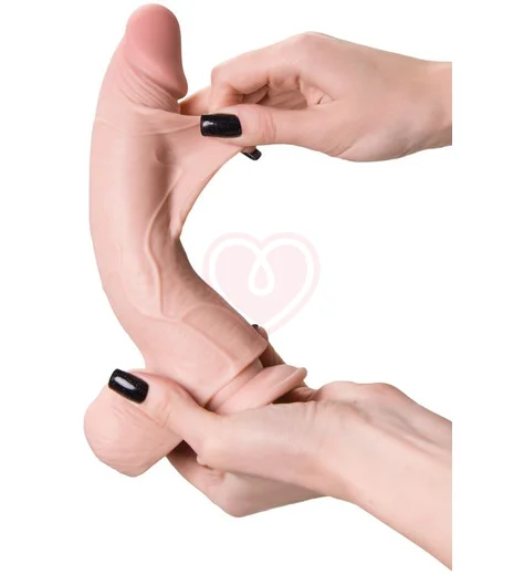 Реалистичный гнущийся фаллоимитатор на присоске My Babe My Dear телесный 17 см фото 11