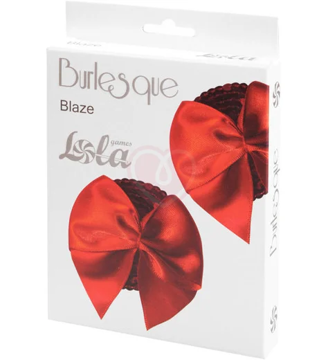 Пэстисы Burlesque Blaze круги с бантиками красные фото 2
