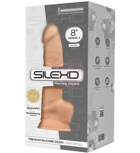 Реалистичный фаллоимитатор Silexd Model 3 20 см телесный фото 2